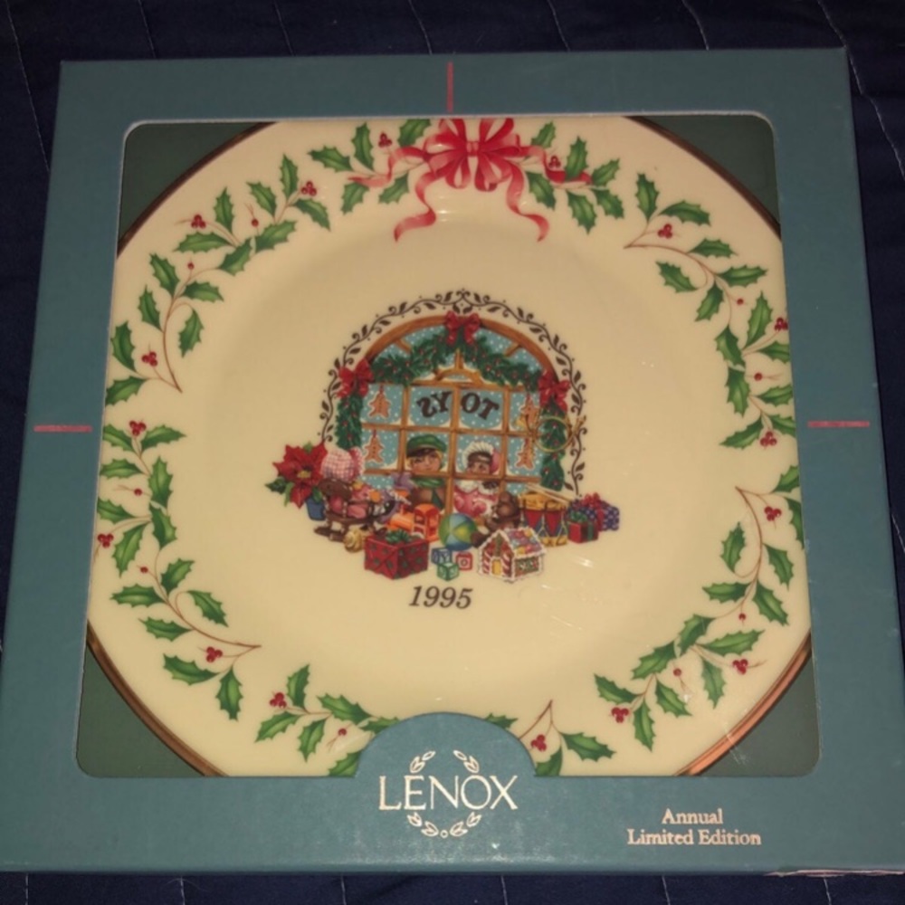 1995 LENOX Annual Limited Edition Christmas Plate